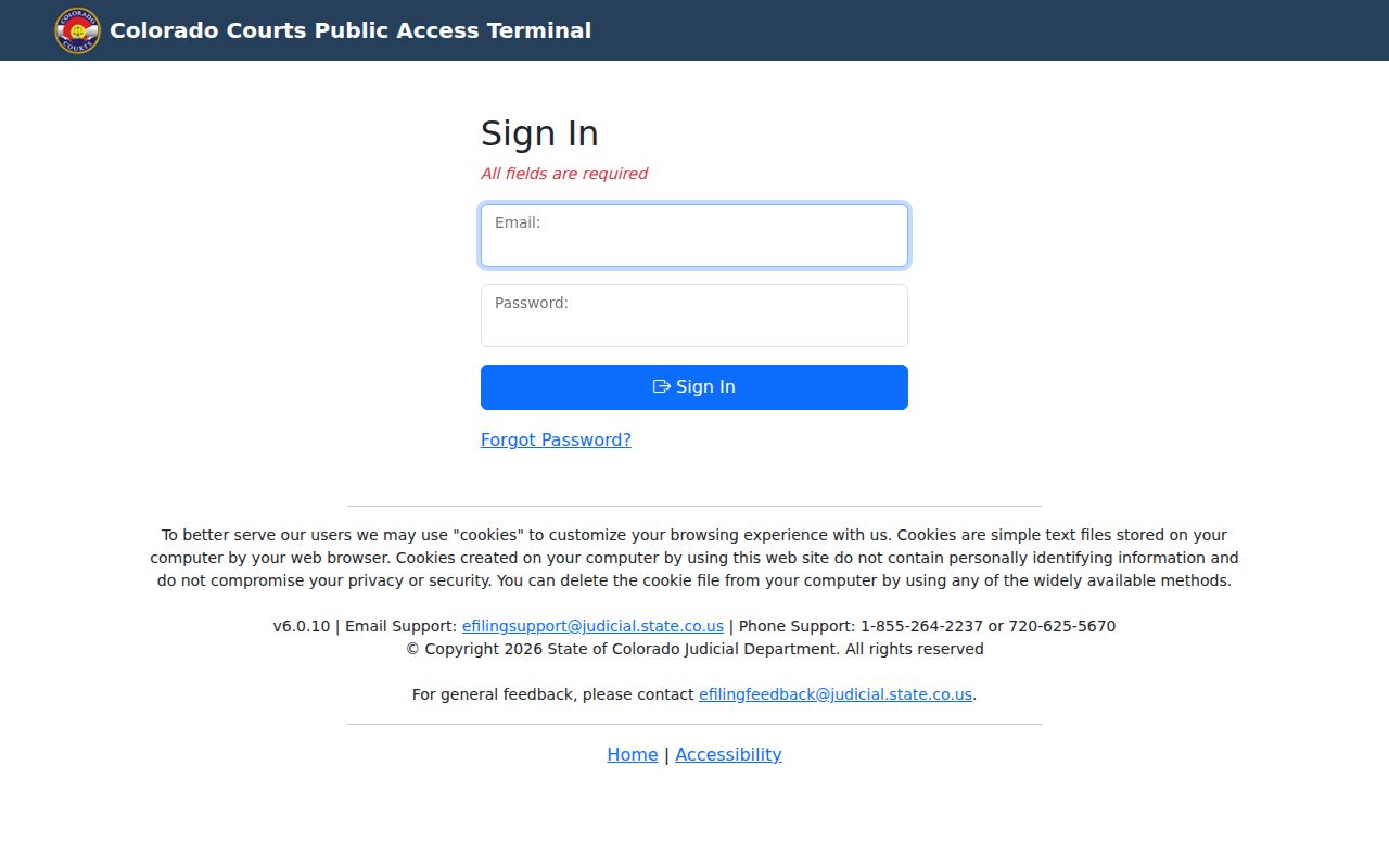Golden residents directory research view of the JBITS court access portal